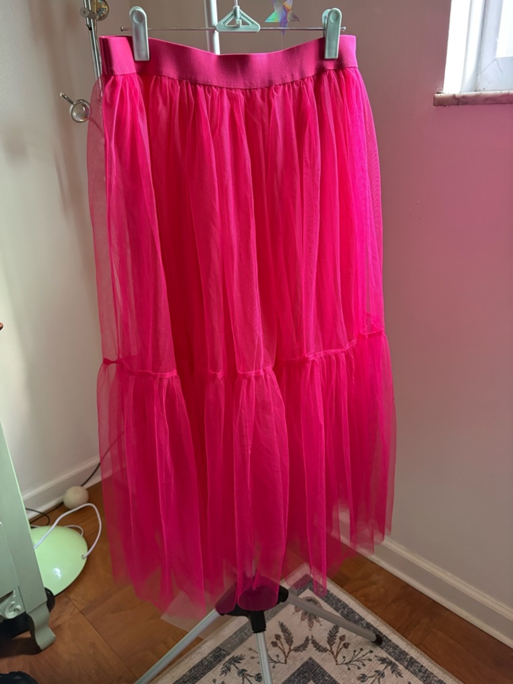 Women’s Hot Pink Tiered Tulle Skirt